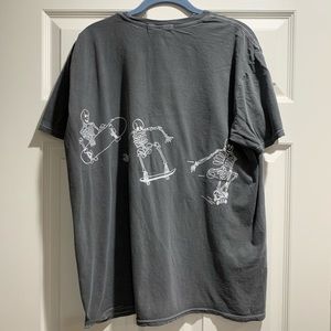skeletons riding skateboard shirt